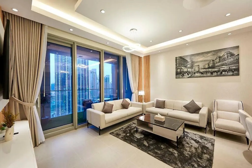 Apartment Tick - 4Br Burj Khalifa Fountain Views Forte 1 Dubai